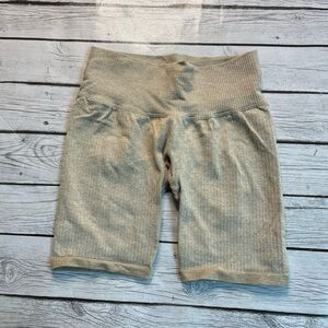 Workout Shorts Beige/Tan Biker Shorts